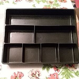 Black Multi-Section Organizer Tray